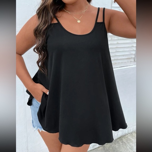 Luxe plus size purple comfy flowy tank top - Picture 11 of 16